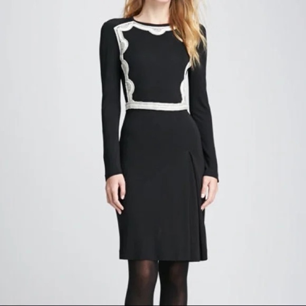 Tory Burch Maci Embllished midi dress small